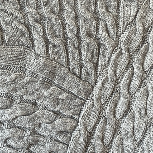 Evolution by Cyrus gray cable knit sweater cozy winter casual business size M - Picture 3 of 10